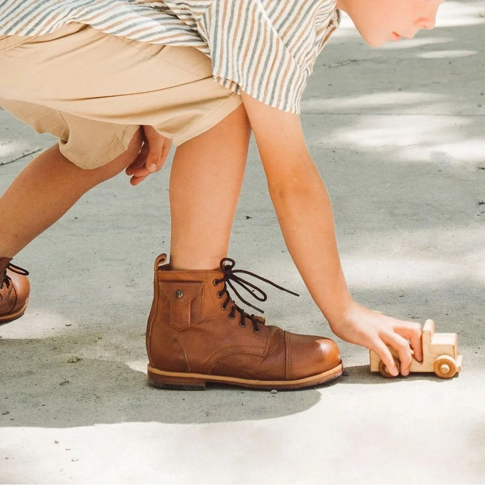 Mikoleon | Heirloom Luxe Classic Artisan Made Leather Kids Boots